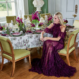 Make your table stand out with the understated beauty of Aubergine Napkin Bows.