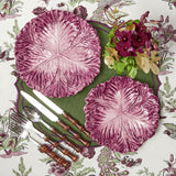 Turn your dining table into a canvas of artistic beauty with the Serena Aubergine Cabbage Dinner Plate, an exquisite and unique piece that enhances your celebrations with a touch of natural charm.