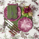 Experience the delightful blend of green and purple with Eloise Green & Purple Napkins, designed to elevate your dining aesthetics.