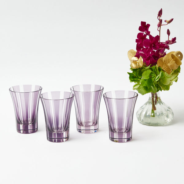 Add a touch of elegance to your dining experience with Aubergine Positano Glasses.