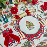 Turn your Christmas dinners into a culinary delight with the Mrs. Alice Christmas Tree Dinner Plate Set, a must-have for adding a touch of Christmas magic to your table settings.