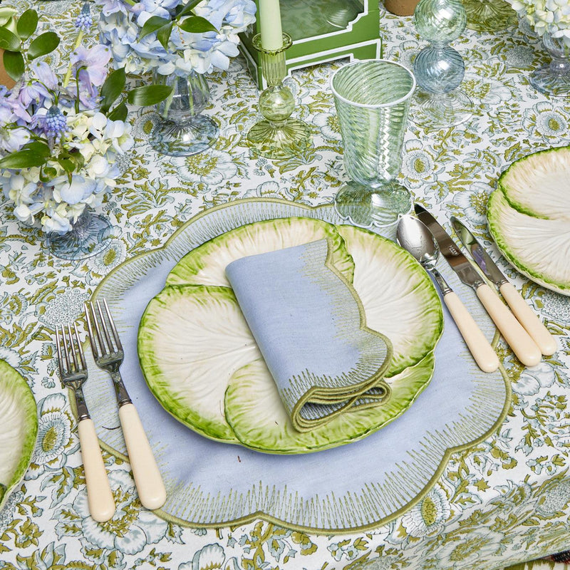 Alathea Blue & Green Placemats & Napkins (Set of 4) - Mrs. Alice