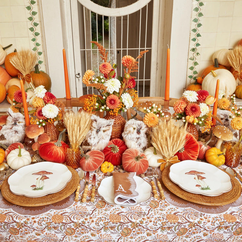 Alathea Caramel Linen Placemats & Napkins: Stylish and versatile.