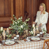 Quaint refinement: Set of 4 Caramel Linen Placemats & Napkins.