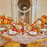 Alathea Caramel Linen Placemats: Sophisticated dining essentials.