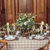 Set a refined table with Alathea Caramel Linen Placemats.