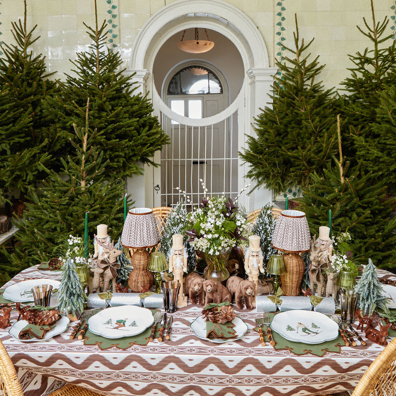 Create a cheerful and festive Christmas ambiance with the Natural Wood Nutcracker Pair - the ideal choice for adding a touch of holiday warmth to your celebrations.