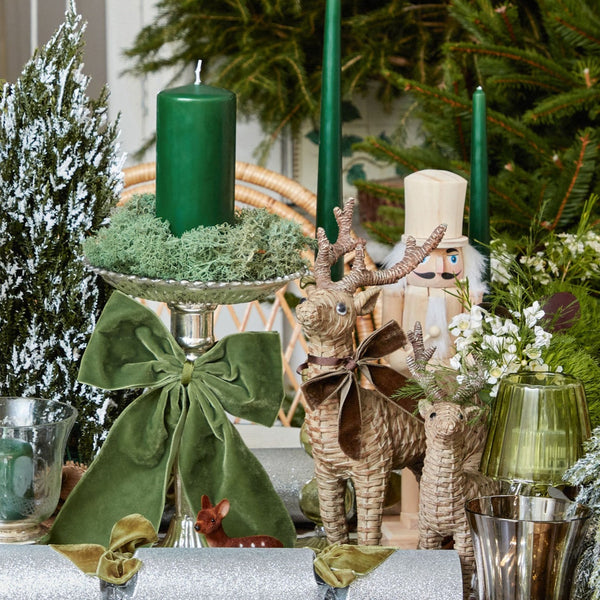 This Rattan Reindeer Family brings a rustic and whimsical feel to your holiday decor.