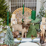 Celebrate the holidays with these beautifully handcrafted Large Rattan Reindeer.