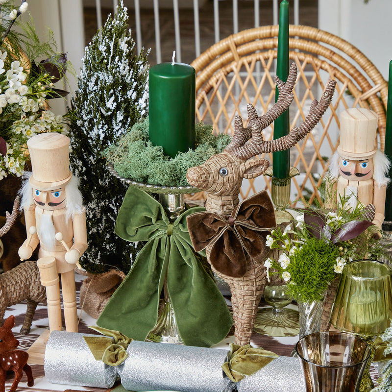 These Large Rattan Reindeer add an enchanting and rustic touch to your holiday display.