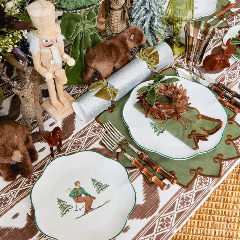 These plates are perfect for winter gatherings and après-ski dinners.