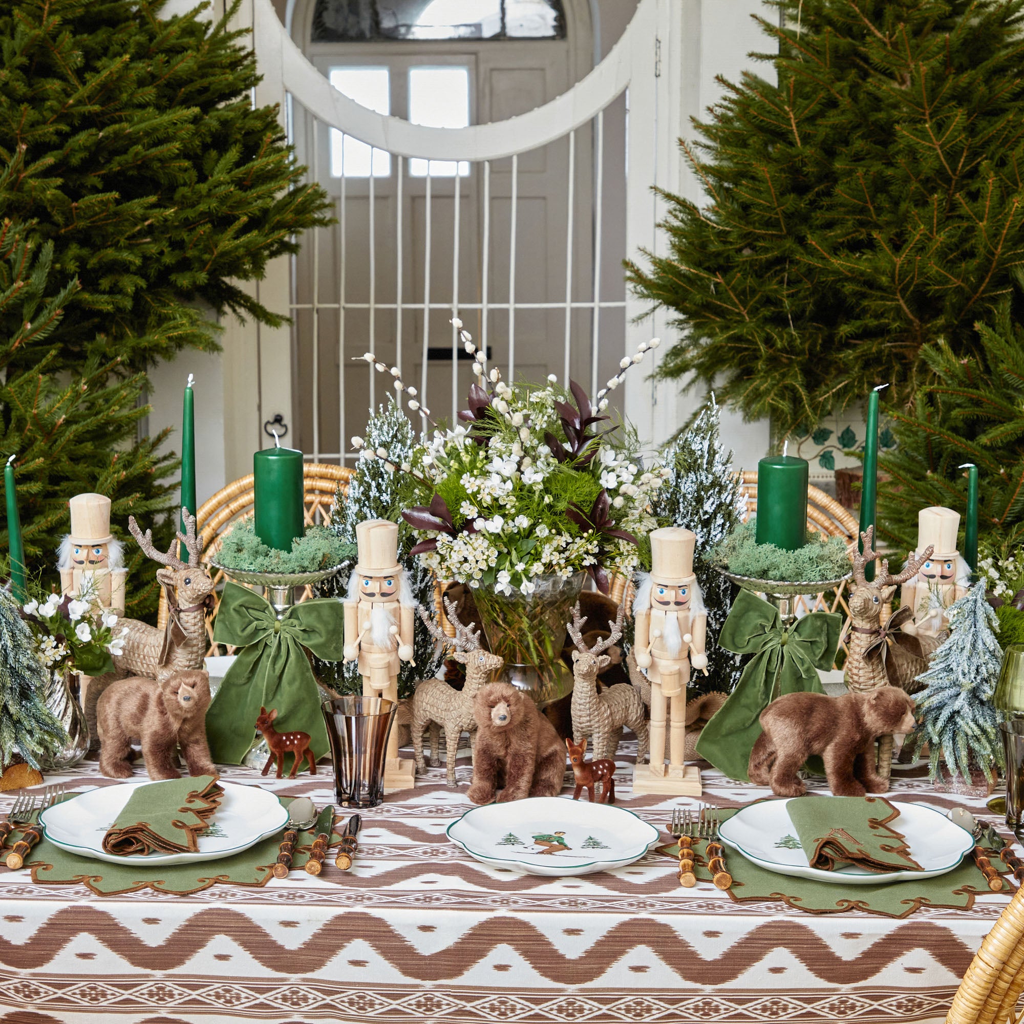 Chocolate Brown Ikat Tablecloth– Mrs. Alice