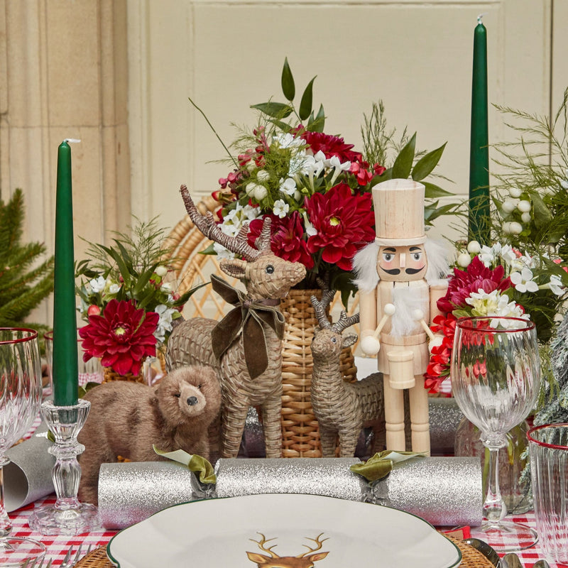 Decorate your space with the warmth and character of these Mini Rattan Reindeer.