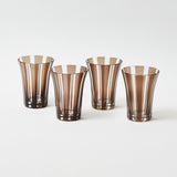These Chocolate Positano Glasses are perfect for both casual and formal occasions.