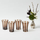 Elevate your dining experience with the sophisticated Chocolate Positano Glasses.
