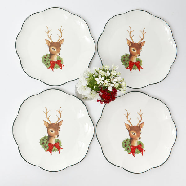 Experience the enchantment of the forest with Bambi Dinner Plates (Set of 4) on your table.