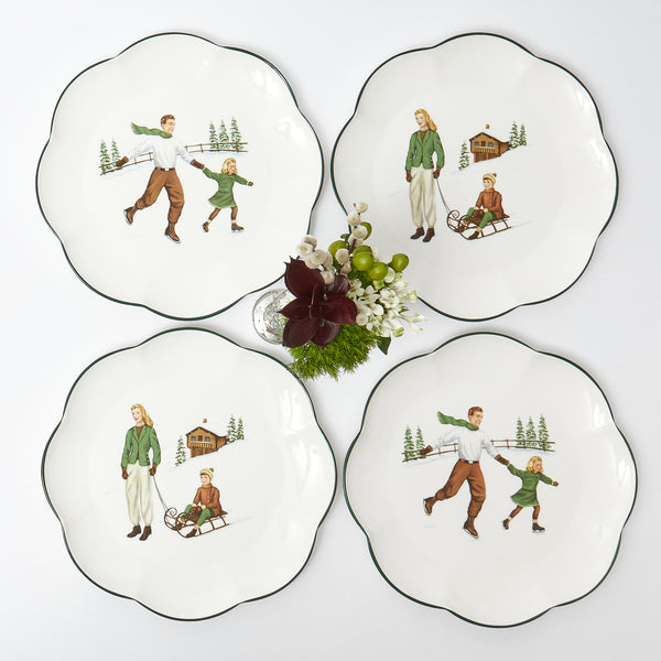 Transport your dining experience to a fairytale world with Hansel & Gretel Dinner Plates (Set of 4).