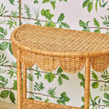 Enhance your home decor with the captivating and inviting presence of the Annabelle Rattan Side Table, designed to bring a touch of rustic beauty and natural elegance to your surroundings.