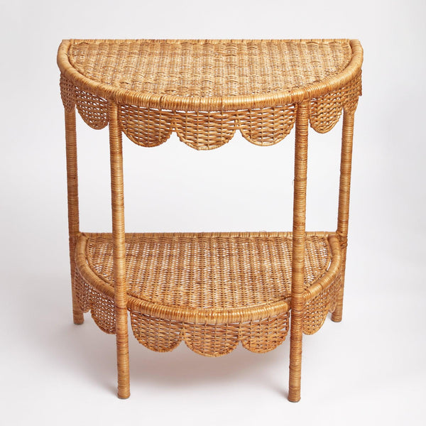 Annabelle Rattan Side Table - Mrs. Alice
