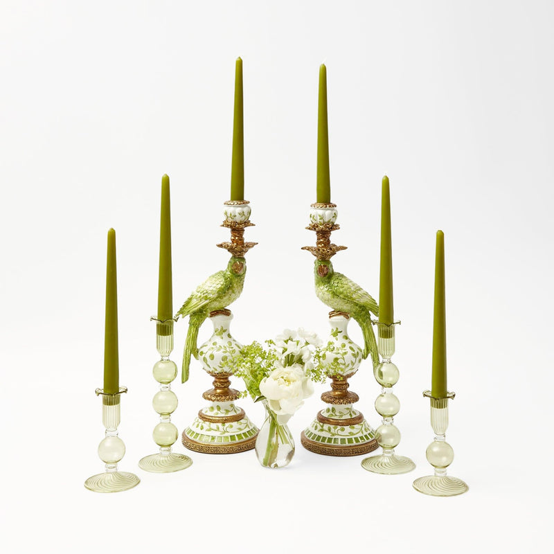 Add a touch of freshness to your surroundings with the vibrant hues of Apple Green Candles, now in a set of 8.