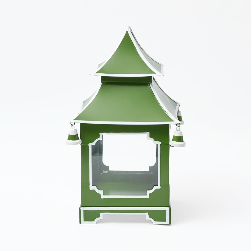 Illuminate your space with our Apple Green Pagoda Lantern - a delightful and vibrant addition to your decor, perfect for adding a touch of color and ambiance.