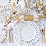 Applique White Tablecloth - Mrs. Alice