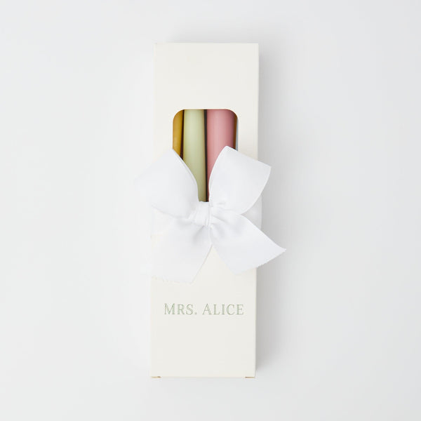 Assorted Pastel Candles (Set of 8) - Mrs. Alice
