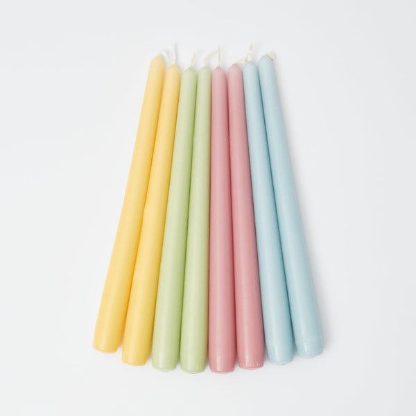Assorted Pastel Candles (Set of 8) - Mrs. Alice