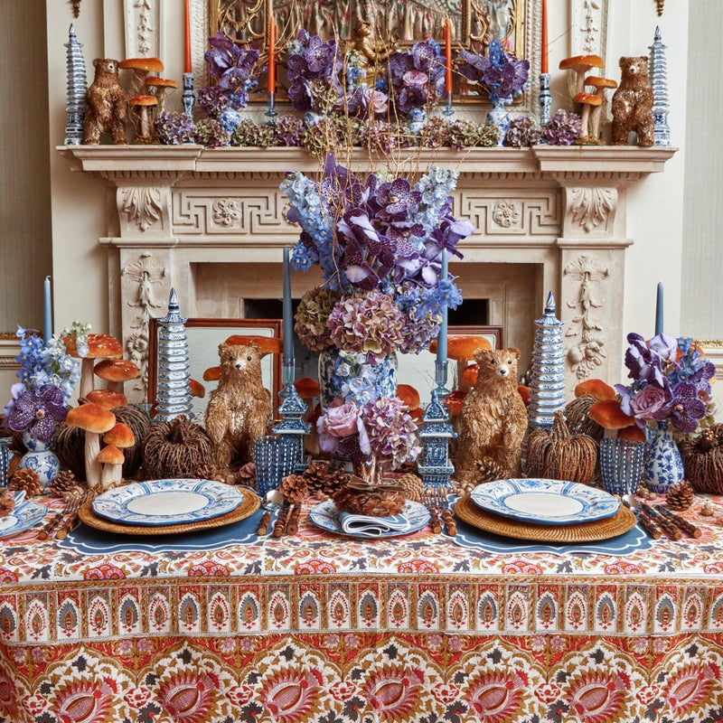 Embrace sophistication with the Baroque Harvest Tablecloth.