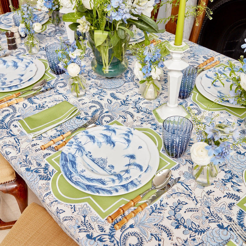 Beatrice Blue Tablecloth - Mrs. Alice