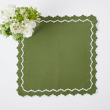 Beatrice Forest Green Napkins (Set of 4) - Mrs. Alice