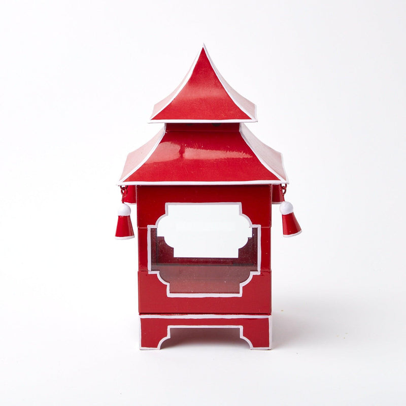 Berry Red Pagoda Lantern - Mrs. Alice