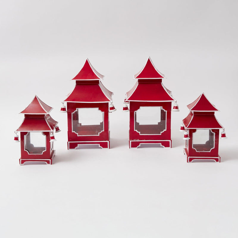 Berry Red Pagoda Lantern - Mrs. Alice