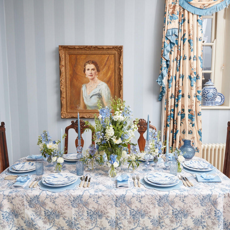 Blue Chintz Tablecloth - Mrs. Alice