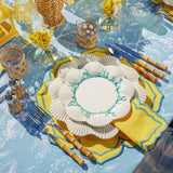 Blue Coral Dinner & Starter Plates (Set of 8) - Mrs. Alice
