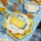 Blue Coral Dinner & Starter Plates (Set of 8) - Mrs. Alice