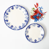 Blue Deauville dinner plate with a sophisticated blue motif.
