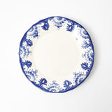 Blue Deauville dinner plates, a set of 4 in an elegant blue motif.