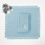 Blue Fringe Napkins (Set of 4) - Mrs. Alice