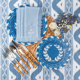 Blue Fringe Napkins (Set of 4) - Mrs. Alice