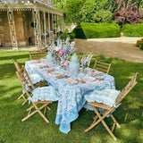 Blue Gingham Ruffle Seat Pad Cushion - Mrs. Alice