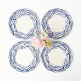 Blue Lily of the Valley Starter Plates (Set of 4) - Mrs. Alice