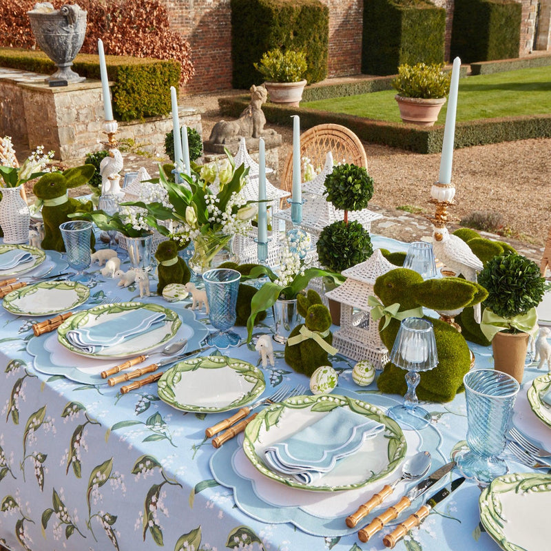 Blue Lily of the Valley Tablecloth - Mrs. Alice