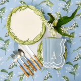 Blue Lily of the Valley Tablecloth - Mrs. Alice