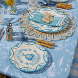 Blue Melograno Dinner & Starter Plates (Set of 8) - Mrs. Alice