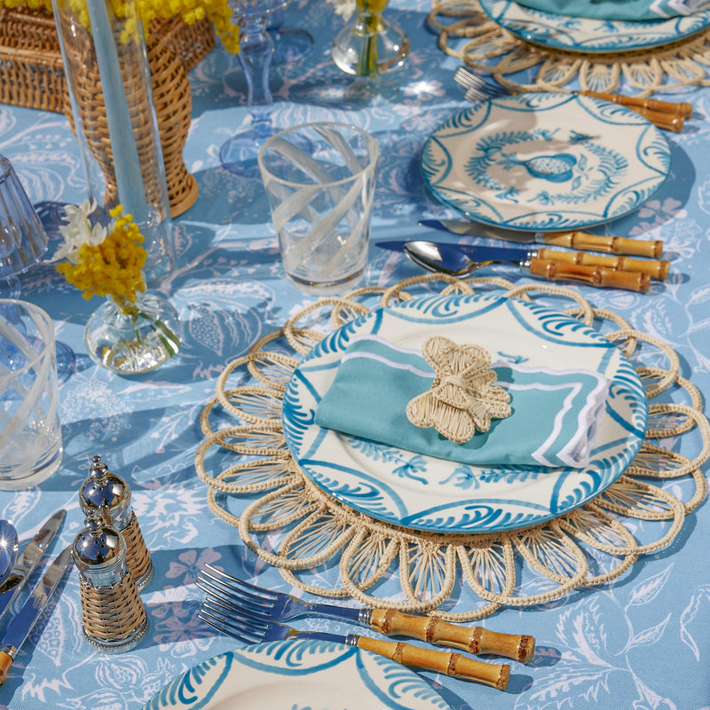 Blue Melograno Dinner & Starter Plates (Set of 8) - Mrs. Alice