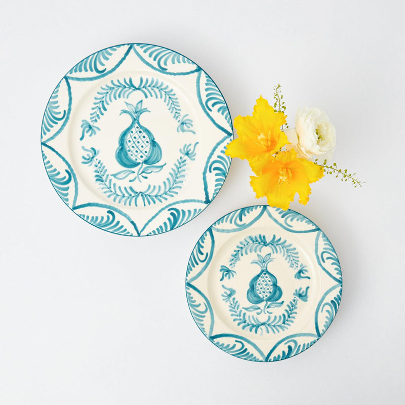 Blue Melograno Starter Plates (Set of 4) - Mrs. Alice