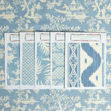 Blue Pagoda Garden Fabric - Mrs. Alice