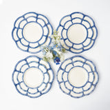 Blue Petal Bamboo Dinner & Starter Plates (Set of 8) - Mrs. Alice