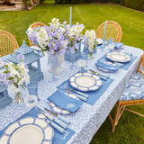 Blue Petal Bamboo Dinner & Starter Plates (Set of 8) - Mrs. Alice